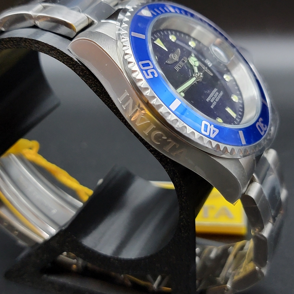 NEW 26971 Invicta Pro Diver Men's Quartz Watch - 40mm Blue Bezel Purple Dial - Picture 6 of 12